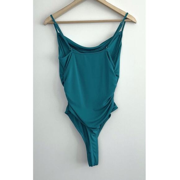 NEW cinq a sept Marta Bodysuit in Blue Jade - Picture 5 of 14